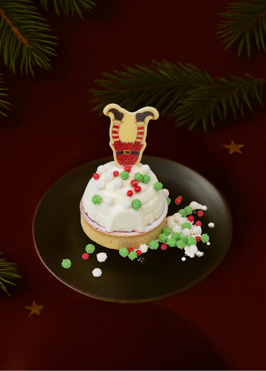 Versier je eigen vanille en aardbeien gebakje (1 persoons)